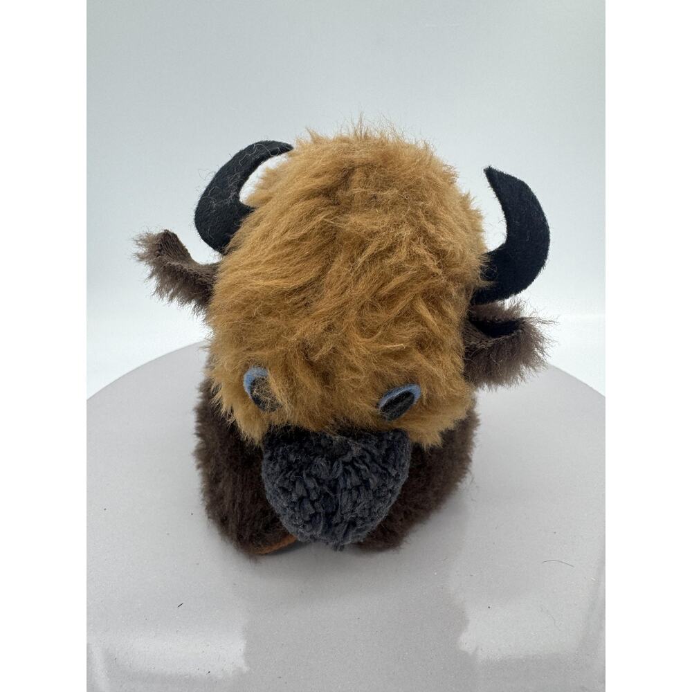 Vintage 1977 C.M. Paula Buffalo Bison Plush Stuffed Animal Weighted USA Toy